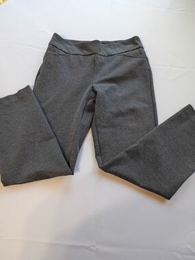 Charter Club Camb5Slim Leg Pants Gray Women's Size 4p Stretch Casual
